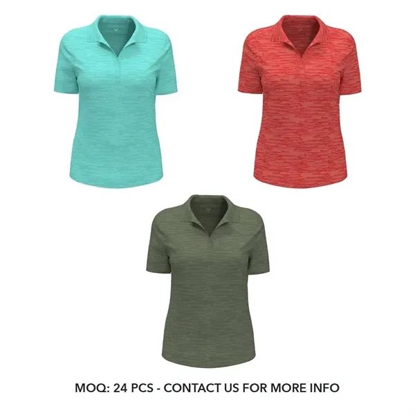 Callaway Broken Stripe Ladies Polo - Callaway Broken Stripe Ladies Polo - Image 8 of 8