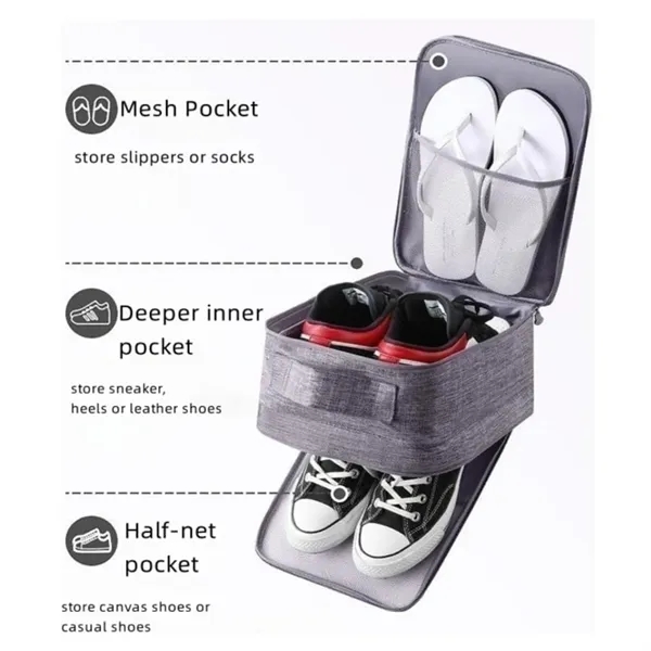 Portable Waterproof Storage Pack Travel Shoe Bag - Portable Waterproof Storage Pack Travel Shoe Bag - Image 3 of 6
