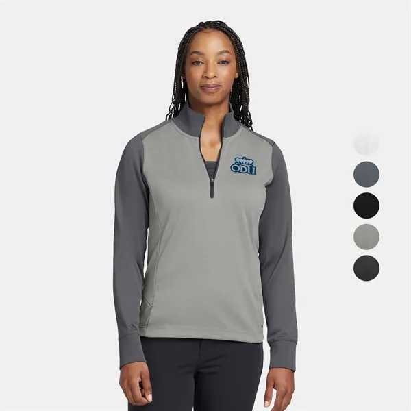 Nike Ladies Dri-FIT 1/2-Zip Cover-Up - Nike Ladies Dri-FIT 1/2-Zip Cover-Up - Image 1 of 23