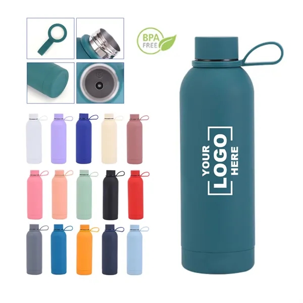 17 oz. Vacuum Insulated Matte Stainless Steel Water Bottle - 17 oz. Vacuum Insulated Matte Stainless Steel Water Bottle - Image 0 of 5