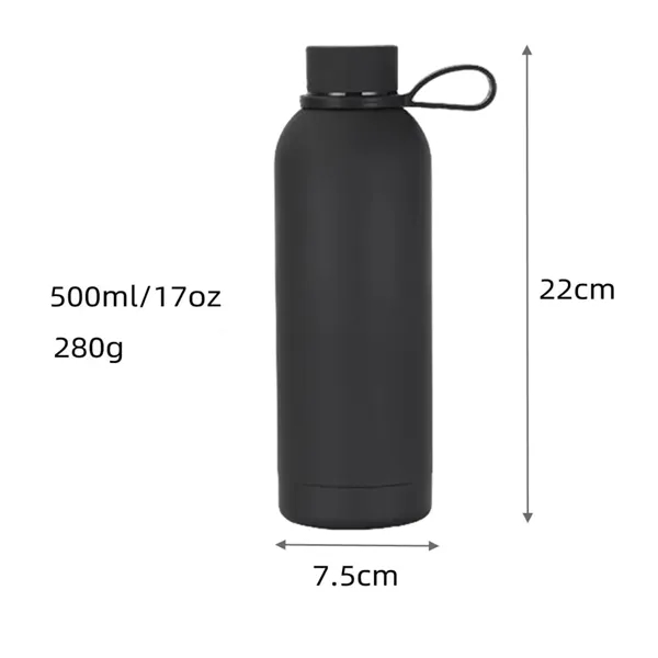 17 oz. Vacuum Insulated Matte Stainless Steel Water Bottle - 17 oz. Vacuum Insulated Matte Stainless Steel Water Bottle - Image 1 of 5