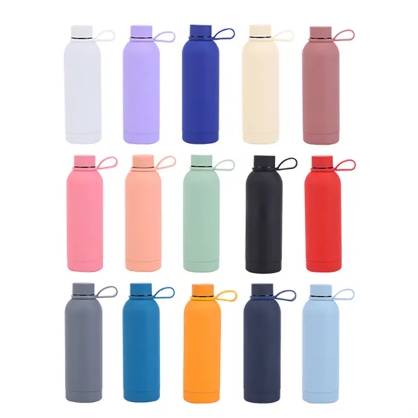 17 oz. Vacuum Insulated Matte Stainless Steel Water Bottle - 17 oz. Vacuum Insulated Matte Stainless Steel Water Bottle - Image 5 of 5