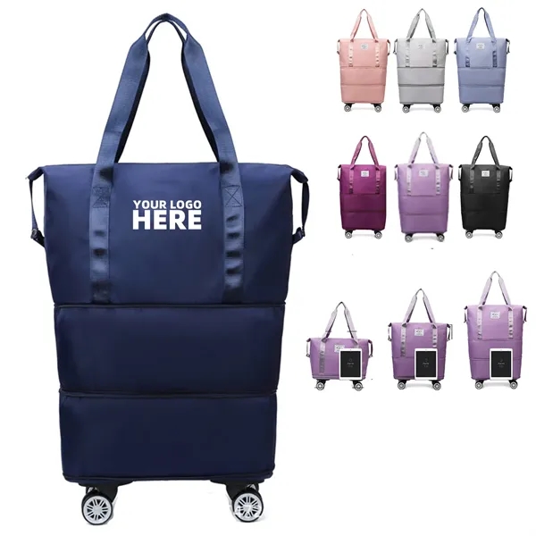 Expandable Foldable Duffle Bag With Wheel - Expandable Foldable Duffle Bag With Wheel - Image 0 of 3