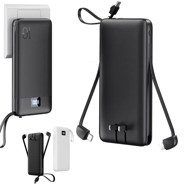 Portable power bank with plug - Portable power bank with plug - Image 0 of 4