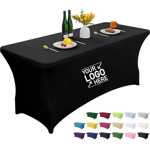 6ft Spandex Tablecloth - 6ft Spandex Tablecloth - Image 0 of 4