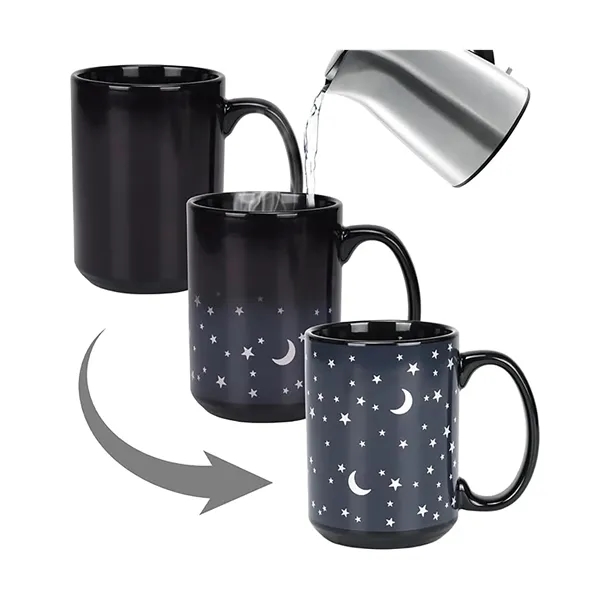 11oz Ceramic Magic Heat Sensitive Custom Coffee Mug - 11oz Ceramic Magic Heat Sensitive Custom Coffee Mug - Image 2 of 4