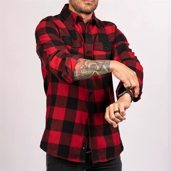 Burnside Men's Plaid Flannel Shirt - Burnside Men's Plaid Flannel Shirt - Image 1 of 6