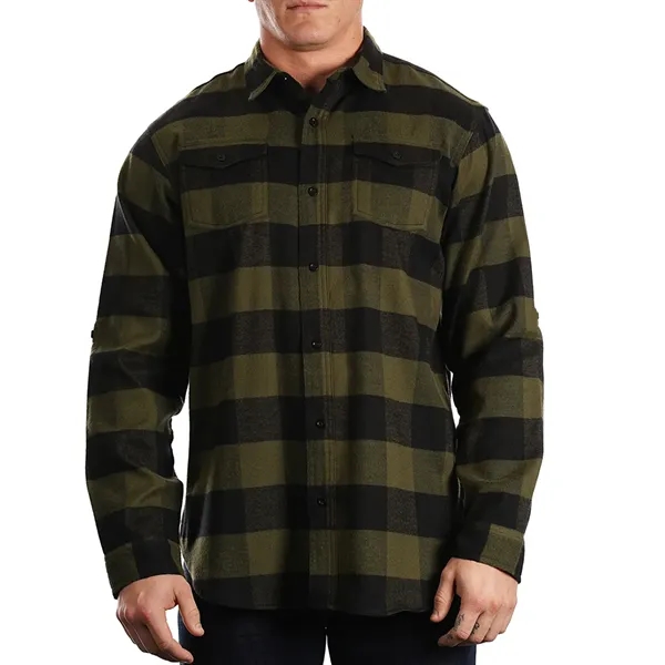 Burnside Men's Plaid Flannel Shirt - Burnside Men's Plaid Flannel Shirt - Image 2 of 6