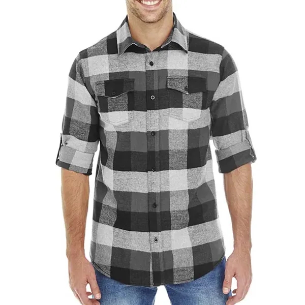 Burnside Men's Plaid Flannel Shirt - Burnside Men's Plaid Flannel Shirt - Image 3 of 6