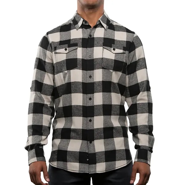 Burnside Men's Plaid Flannel Shirt - Burnside Men's Plaid Flannel Shirt - Image 6 of 6