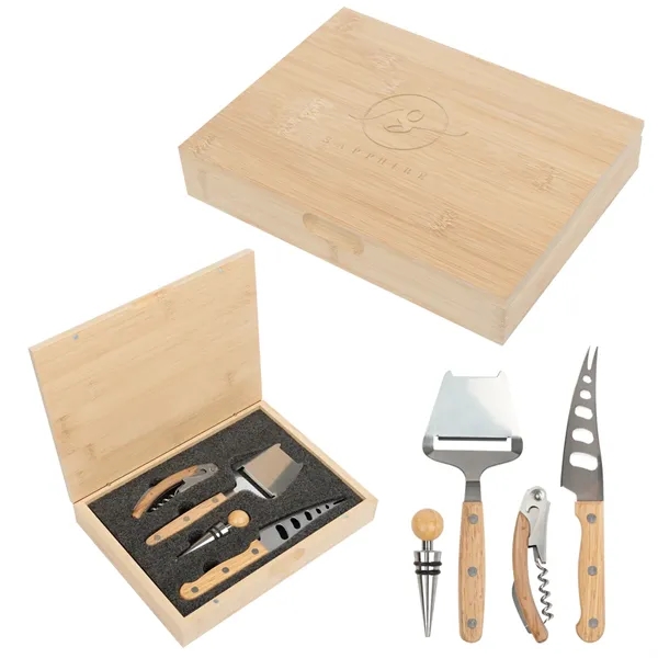 Perfect Pairing Wine & Cheese Knife Set - Perfect Pairing Wine & Cheese Knife Set - Image 2 of 2