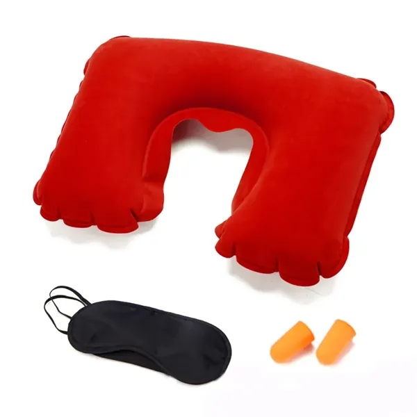 Travel Pillow Sleep Mask Comfort Kit - Travel Pillow Sleep Mask Comfort Kit - Image 3 of 10