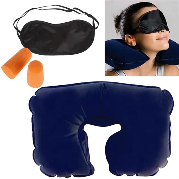 Travel Pillow Sleep Mask Comfort Kit - Travel Pillow Sleep Mask Comfort Kit - Image 8 of 10