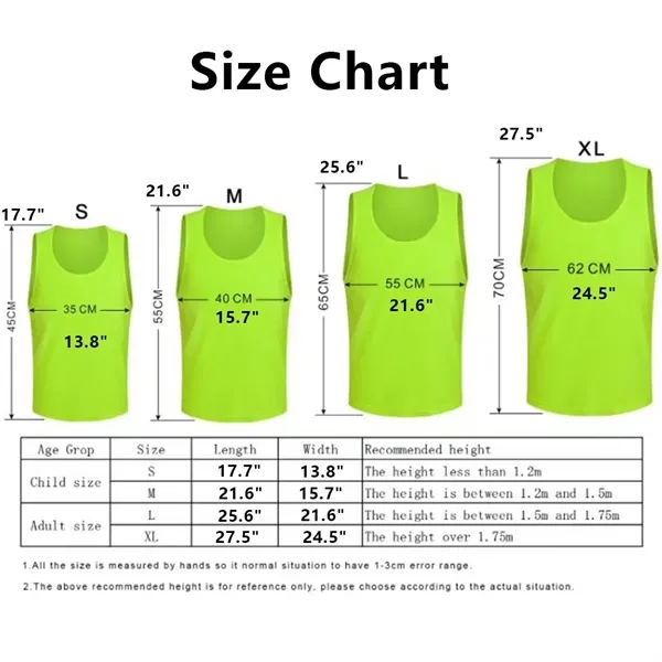 Scrimmage Mesh Jerseys Sleveless Vest Youth/Adult - Scrimmage Mesh Jerseys Sleveless Vest Youth/Adult - Image 1 of 2