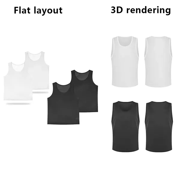 Scrimmage Mesh Jerseys Sleveless Vest Youth/Adult - Scrimmage Mesh Jerseys Sleveless Vest Youth/Adult - Image 2 of 2