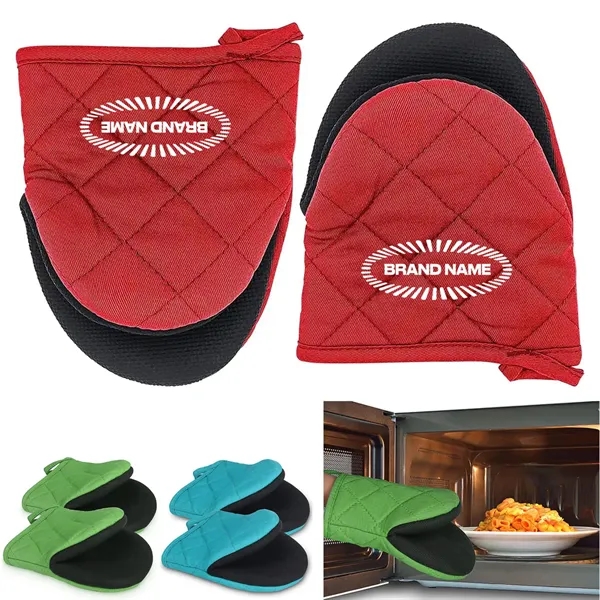 Branded Heat Resistant Baking Oven Cooking Grill Gloves - Branded Heat Resistant Baking Oven Cooking Grill Gloves - Image 0 of 4