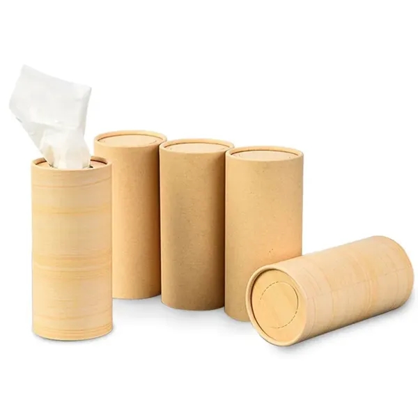 Cylinder Travel Car Tissues Tubes Box Container Canned - Cylinder Travel Car Tissues Tubes Box Container Canned - Image 1 of 2