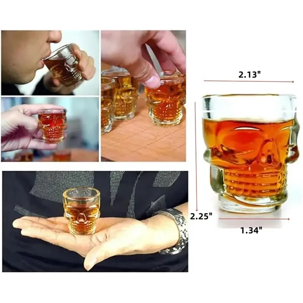 2oz Skull Shot Glasses - 2oz Skull Shot Glasses - Image 1 of 6