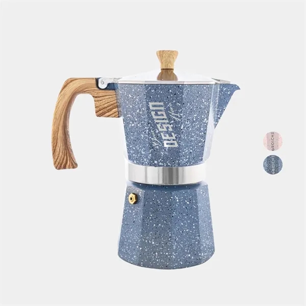 GROSCHE® Stone 3 Cup Stovetop Moka Pot Espresso Coffee Maker - GROSCHE® Stone 3 Cup Stovetop Moka Pot Espresso Coffee Maker - Image 0 of 8