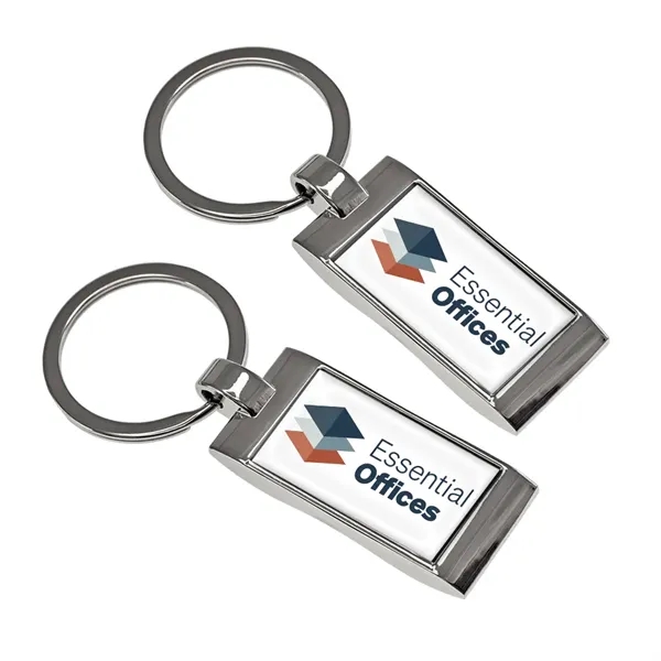 Rectangle Metal Speed Key Tag (2-sided)
