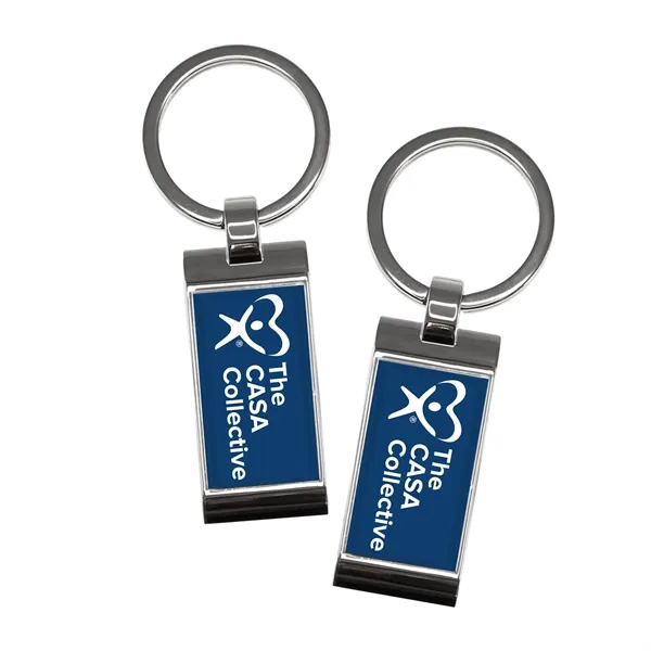 Rectangle Metal Speed Key Tag (2-sided)
