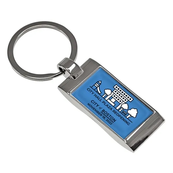 Rectangle Metal Speed Key Tag (2-sided)