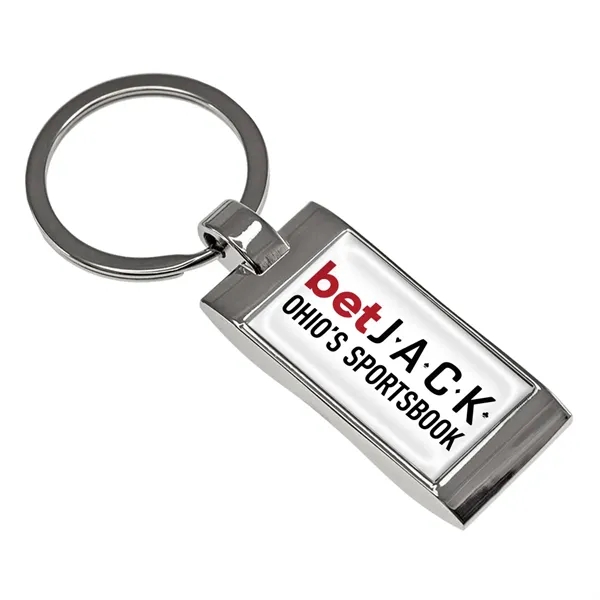 Rectangle Metal Speed Key Tag (2-sided)