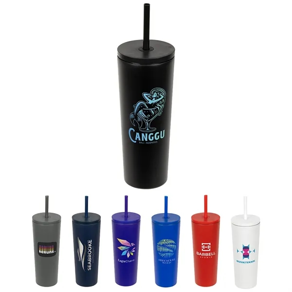 Bradford 24 oz Vacuum Insulated Stainless Steel Tumbler with - Bradford 24 oz Vacuum Insulated Stainless Steel Tumbler with - Image 0 of 7