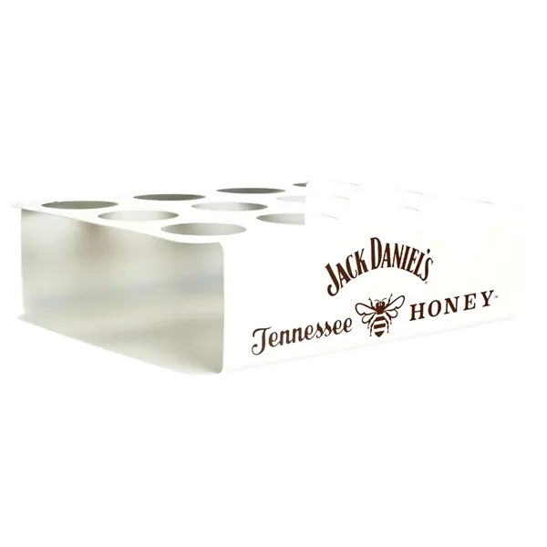 12 Slot Metal Shot Tray - 12 Slot Metal Shot Tray - Image 1 of 3