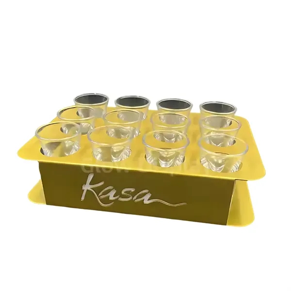 12 Slot Metal Shot Tray - 12 Slot Metal Shot Tray - Image 3 of 3