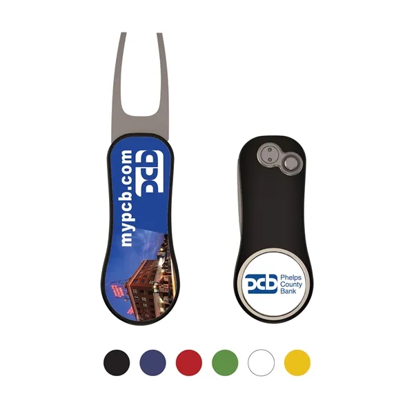 Pitchfix XL 3.0 Golf Divot Repair Tool with Ball Marker - Pitchfix XL 3.0 Golf Divot Repair Tool with Ball Marker - Image 1 of 17