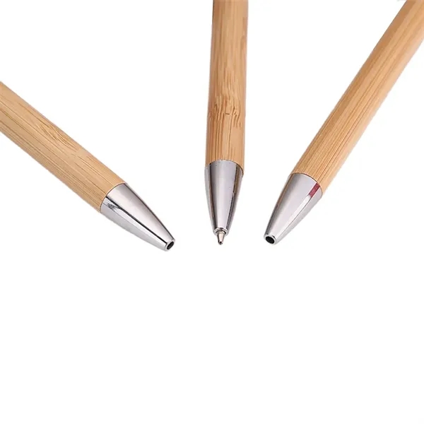 Customized Bamboo Ballpoint Pen Can Be Pressed - Customized Bamboo Ballpoint Pen Can Be Pressed - Image 1 of 2
