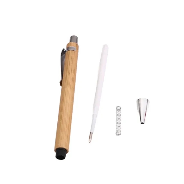 Customized Bamboo Ballpoint Pen Can Be Pressed - Customized Bamboo Ballpoint Pen Can Be Pressed - Image 2 of 2
