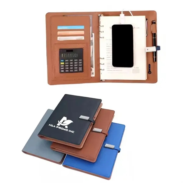Business Documents Organizer with 8000mA Power Band - Business Documents Organizer with 8000mA Power Band - Image 1 of 3
