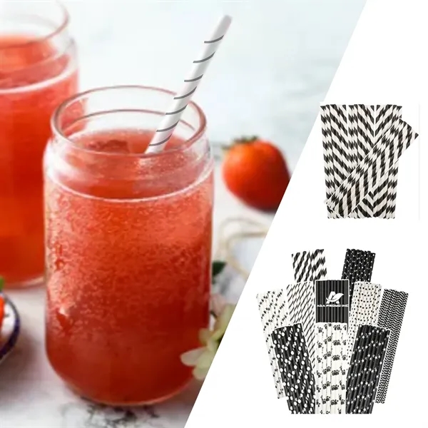 Custom Eco-Friendly Degradable Paper Straws - Custom Eco-Friendly Degradable Paper Straws - Image 1 of 3