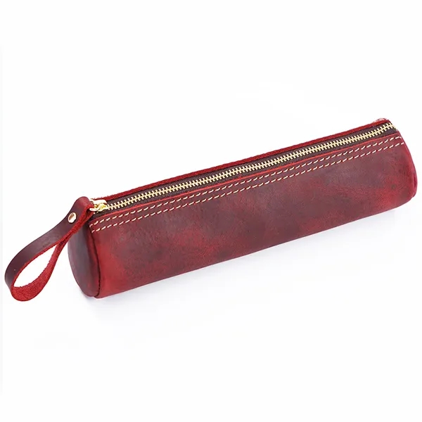 Leather Zipper Pencil Case - Leather Zipper Pencil Case - Image 4 of 6