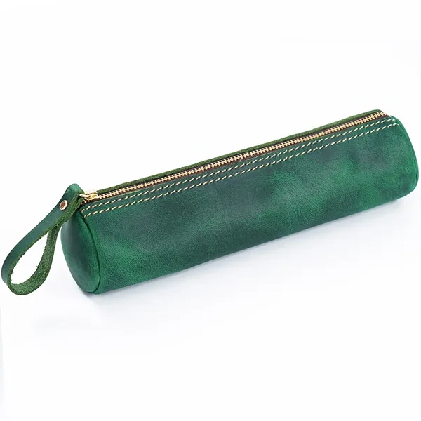 Leather Zipper Pencil Case - Leather Zipper Pencil Case - Image 5 of 6