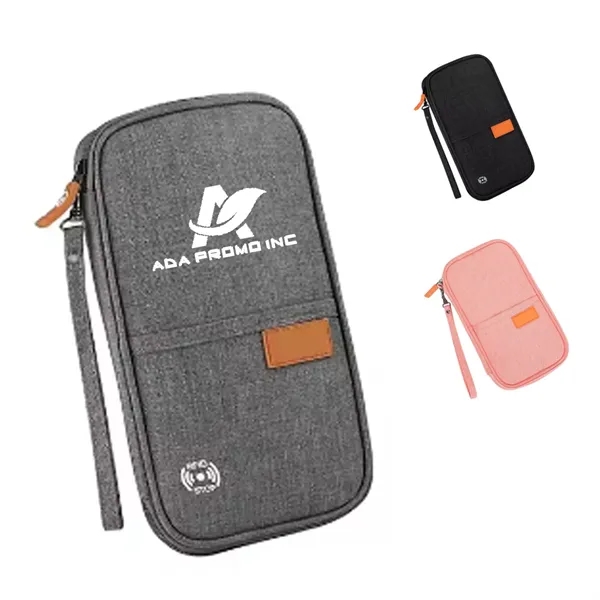 Travel Wallet RFID Blocking Document Organizer Bag Passport - Travel Wallet RFID Blocking Document Organizer Bag Passport - Image 0 of 3