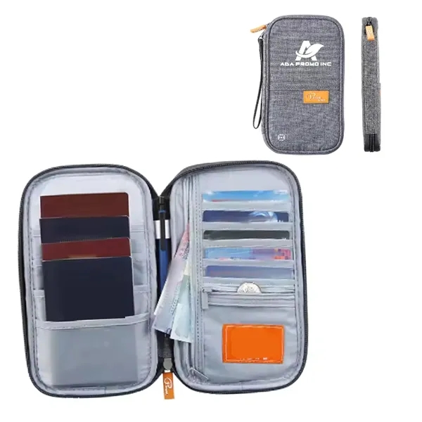 Travel Wallet RFID Blocking Document Organizer Bag Passport - Travel Wallet RFID Blocking Document Organizer Bag Passport - Image 1 of 3