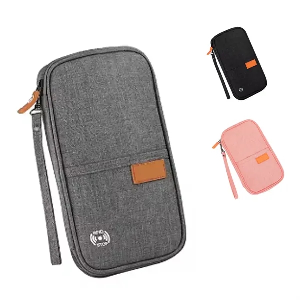 Travel Wallet RFID Blocking Document Organizer Bag Passport - Travel Wallet RFID Blocking Document Organizer Bag Passport - Image 2 of 3
