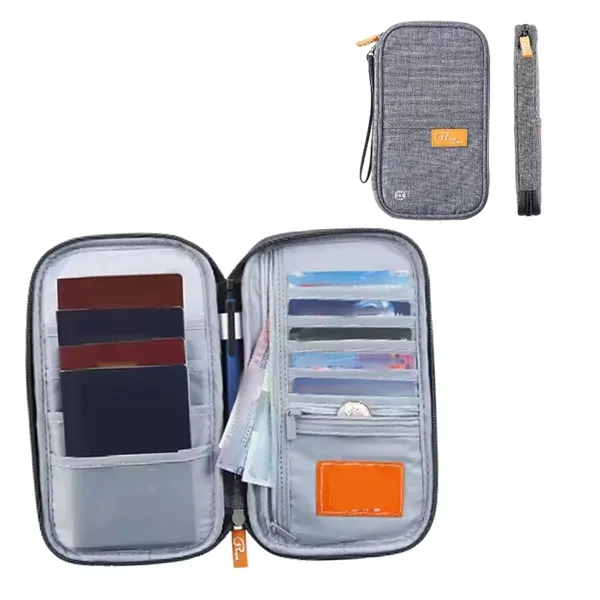 Travel Wallet RFID Blocking Document Organizer Bag Passport - Travel Wallet RFID Blocking Document Organizer Bag Passport - Image 3 of 3