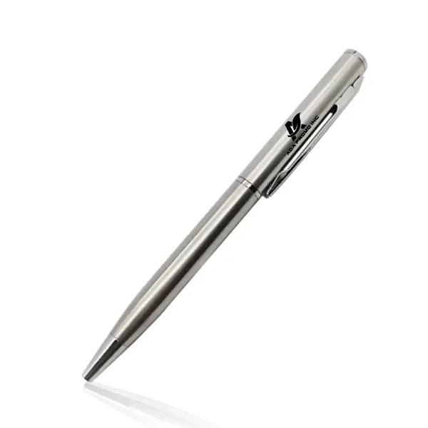 Retractable Metal Ballpoint Pen - Retractable Metal Ballpoint Pen - Image 0 of 3