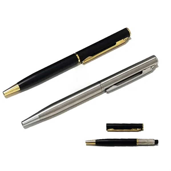 Retractable Metal Ballpoint Pen - Retractable Metal Ballpoint Pen - Image 3 of 3