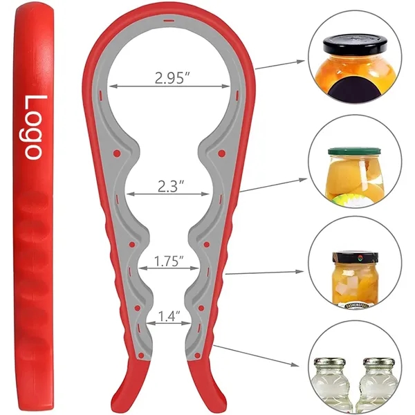 4 in 1 Multi Function Can Bottle Jar Opener - 4 in 1 Multi Function Can Bottle Jar Opener - Image 1 of 5