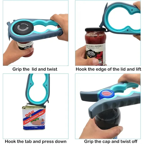 4 in 1 Multi Function Can Bottle Jar Opener - 4 in 1 Multi Function Can Bottle Jar Opener - Image 4 of 5