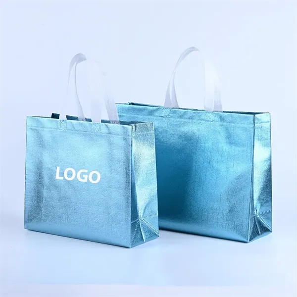 Reusable Metallic Gift Bags 15 3/4" x 11 7/8" x 4 3/4" - Reusable Metallic Gift Bags 15 3/4" x 11 7/8" x 4 3/4" - Image 1 of 2