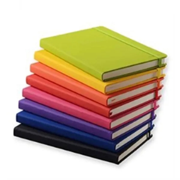 Classical A5 dotted grip journal striped pu cover with pocke - Classical A5 dotted grip journal striped pu cover with pocke - Image 2 of 3