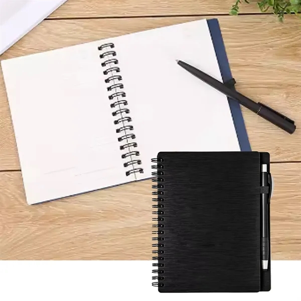 Custom Spiral Notebook with Pen - Custom Spiral Notebook with Pen - Image 3 of 3