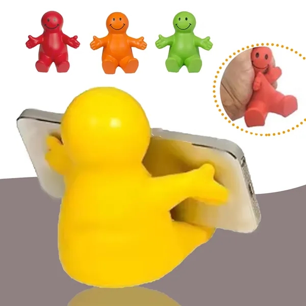 Custom Happy Dude Cell Phone Stand Stress Reliever - Custom Happy Dude Cell Phone Stand Stress Reliever - Image 0 of 3