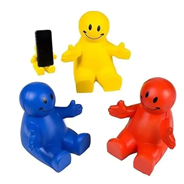 Custom Happy Dude Cell Phone Stand Stress Reliever - Custom Happy Dude Cell Phone Stand Stress Reliever - Image 2 of 3